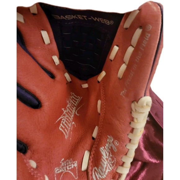 Rawlings TheGoldGlove Purple & Pink 10" HPP10PPW - Picture 5 of 8